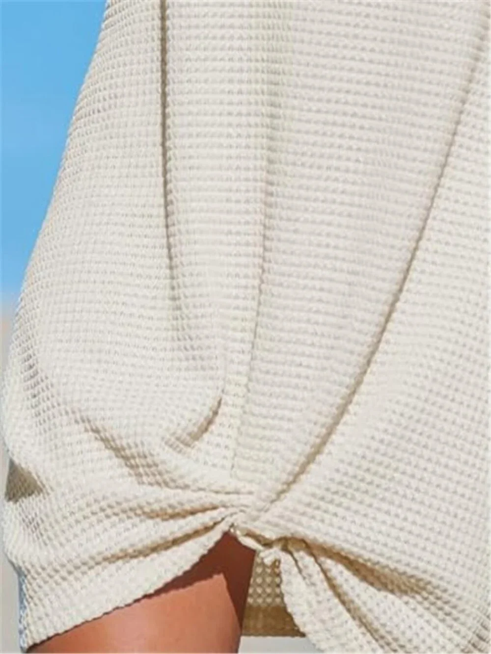 Women Swimsuit Cover Up Dress Waffle Knit Sleeveless Beach Pool Cruise Swimwear